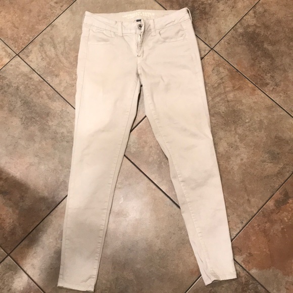 Cream American Eagle stretch jeans - Picture 2 of 4